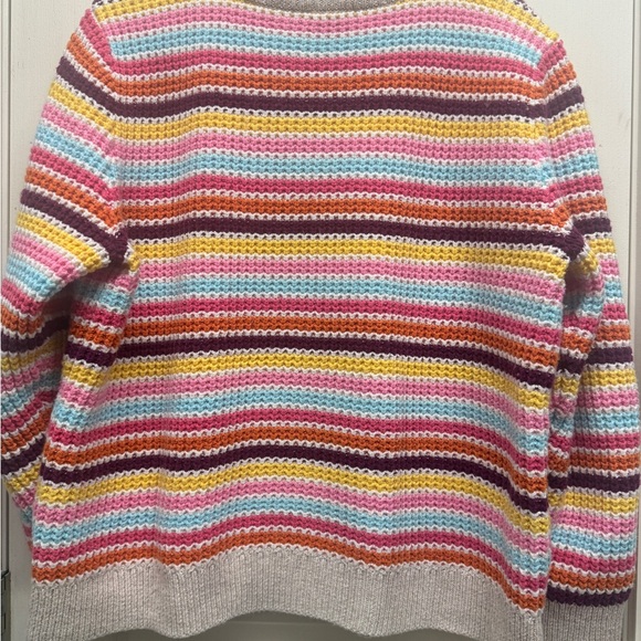 Talbots Happy Stripes Sweater NWOT - Picture 3 of 4